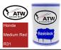 Preview: Honda, Medium Red, R31: 500ml Lackdose, von ATW Autoteile West.